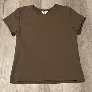 H&M Taupe Short Sleeve Top